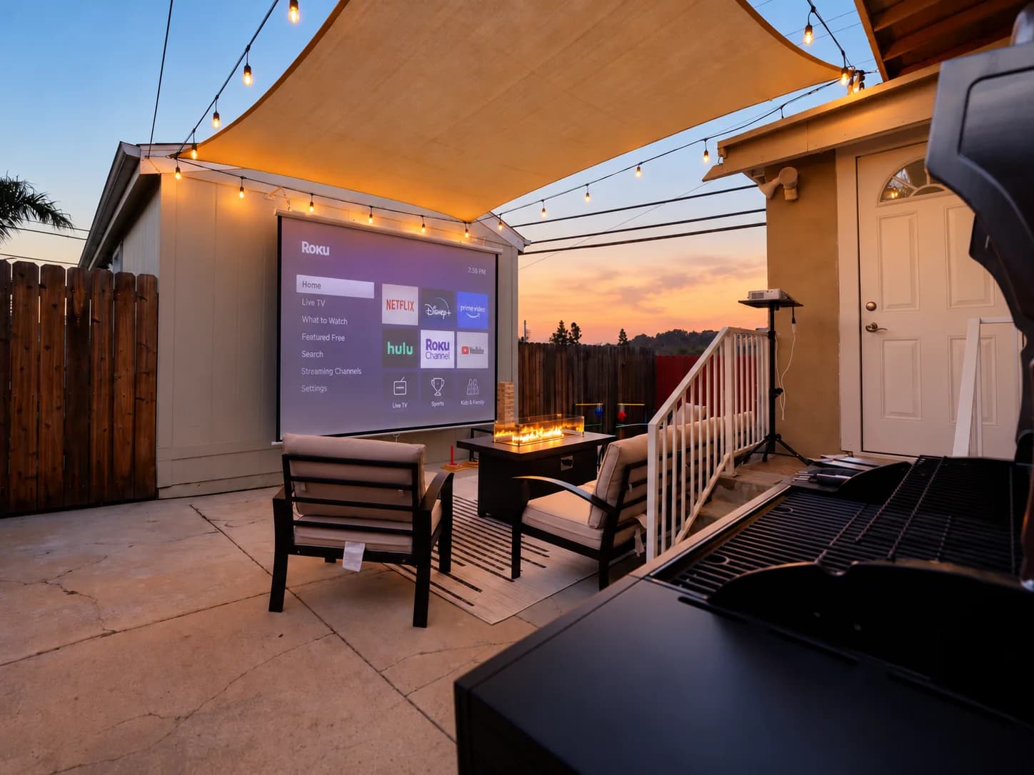 Backyard movie nights